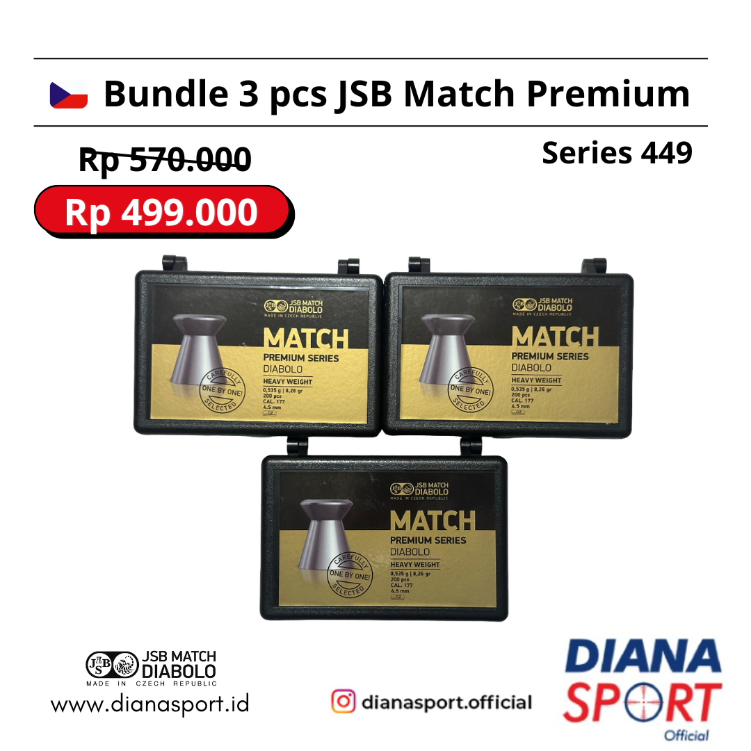Bunding 3 pcs JSB Match Premium Series 