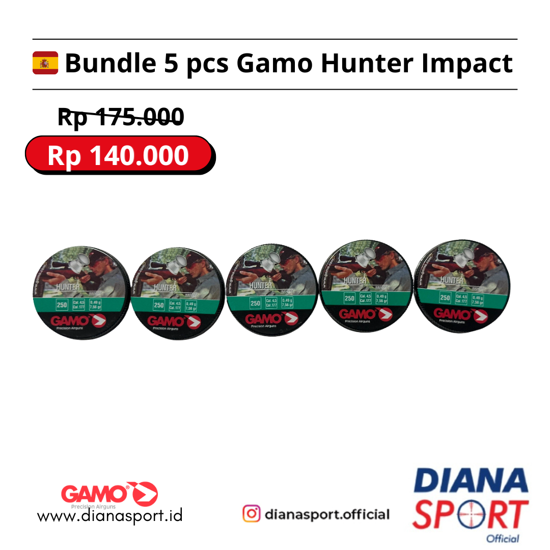 Paket Bundling 5 pcs Gamo Hunter Impact 