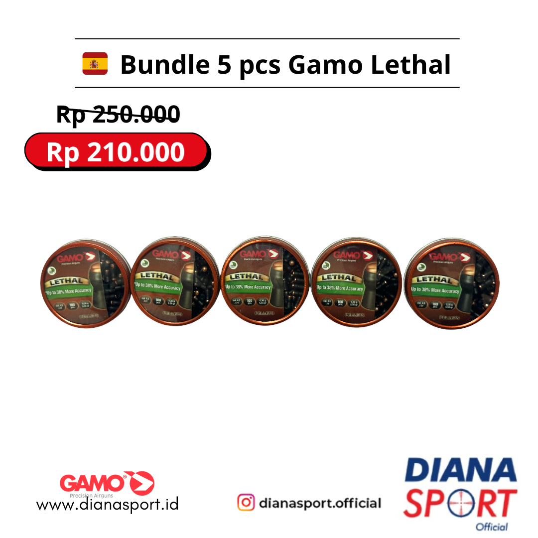 Paket Bundling 5 pcs Gamo Lethal 