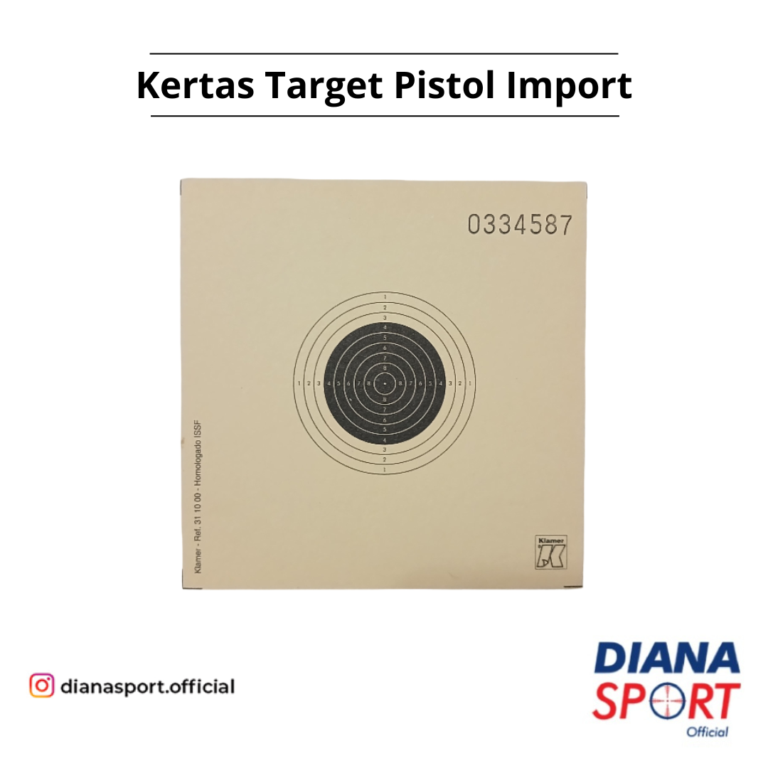 Kertas Target Pistol Import 