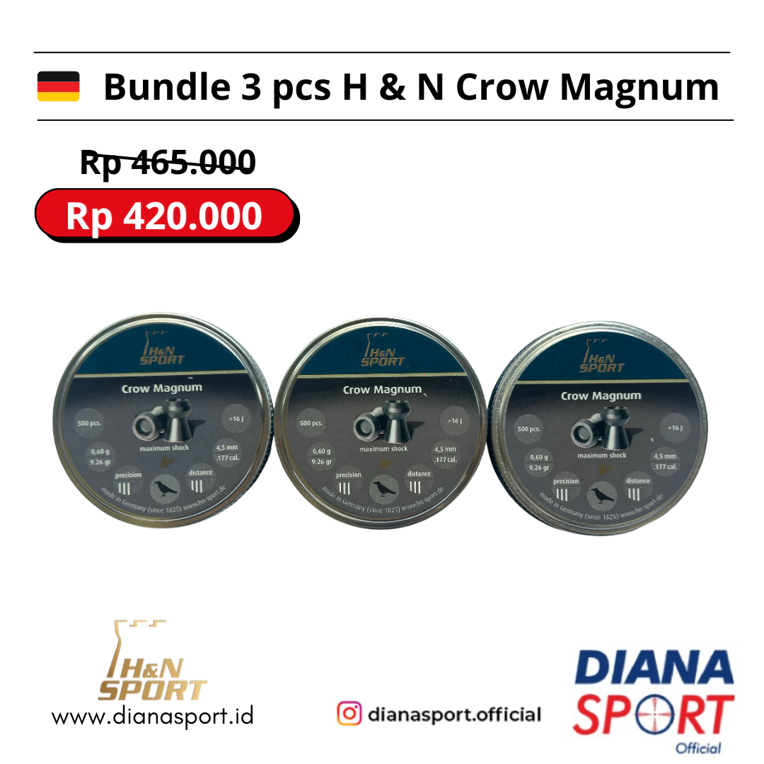 Paket Bundling 3 pcs H & N Crow Magnum 