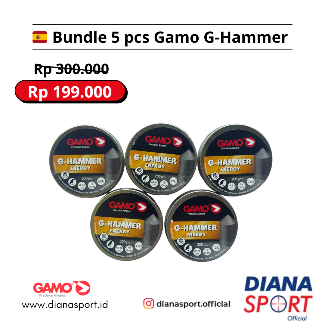Paket Bundling 5 pcs Gamo G-Hammer  