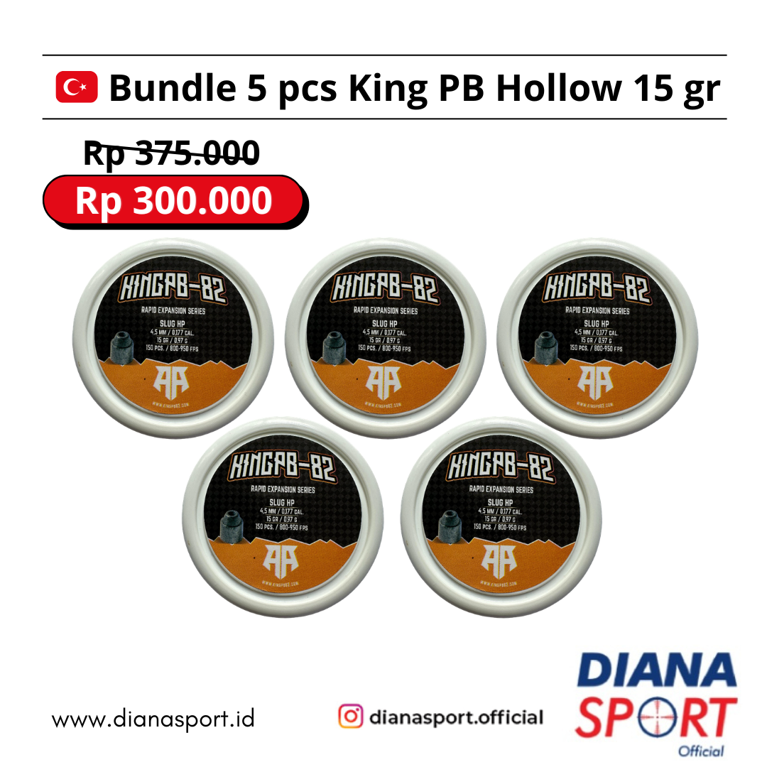 Paket Bundling 5 pcs KIng PB Hollow 15 gr 
