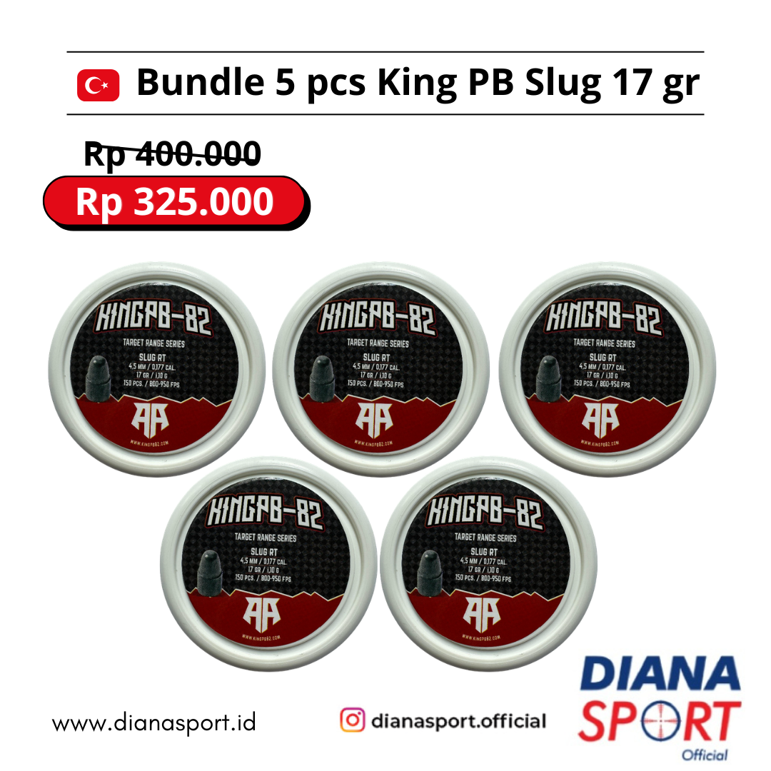 Paket Bundling 5 pcs King PB Slug 17 gr 