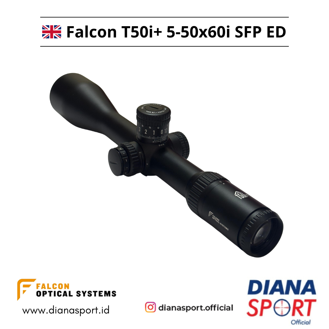 Scope Falcon T50i+ 5-50x60i SFP ED 