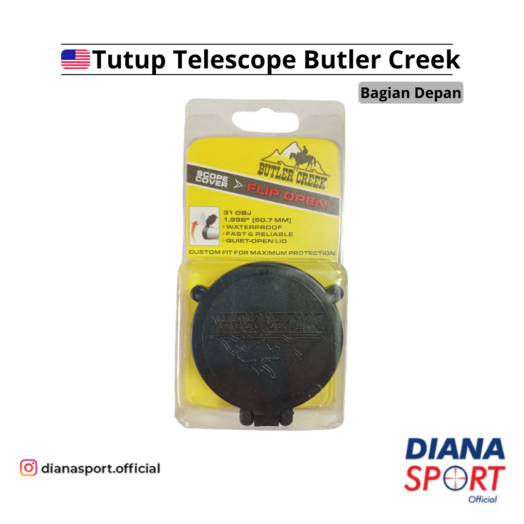 Tutup Telescope Butler Creek Bagian Depan 